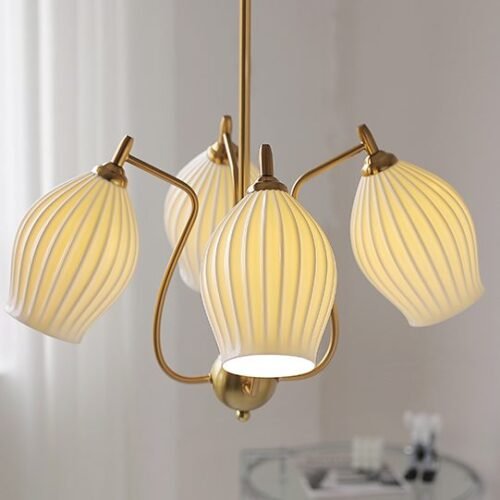 Lustre vintage Flor bud osso