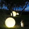 H274ffb49d21544919db0495f462c9d7cO Luminária abajur bola para jardins