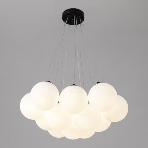 Lustre contemporâneo bolas vidro