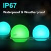 Imperme-vel-recarreg-vel-LED-Ball-Light-Decora-o-do-jardim-ao-ar-livre-Orbs-de Luminária bola para jardim led recarregável
