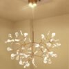 Indoor-Firefly-LED-Chandelier-Modern-Acr-lico-Industrial-Pendant-Light-Sala-de-jantar-e-decora-o Lustre galho de arvore com spot de led