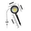 Kit-5-Lumin-ria-Espeto-Jardim-Com-L-mpada-Led-5w-Branco-Frio-Quente-Verde-1 Conjunto com Kit 5 Espeto Jardim Led 5w