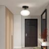 L-mpada-De-Teto-De-Vidro-Moderno-Para-Restaurante-Corredor-Corredor-Varanda-Decora-o-Quarto-Led-1 Plafon circular cúpula vidro branca