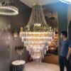 Lustre para escada em espiral