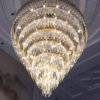 Lustre para escada em espiral