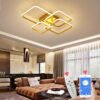 Plafon led retangular bordas arredondadas