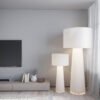 Luminária minimalista Wabi Sabi Creme