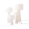 Luminária minimalista Wabi Sabi Creme