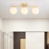 Nordic-LED-Glass-White-Ball-Luz-De-Teto-Criativo-Golden-Corridor-L-mpada-Entrada-Vesti-rio-1 Plafon bola vidro Branca