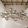 Nordic-bolha-bola-lustre-de-ilumina-o-para-casa-interior-cromo-lustre-para-sala-estar-decora Lustre redondo moderno molécula