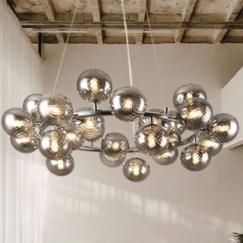 Lustre redondo moderno molécula