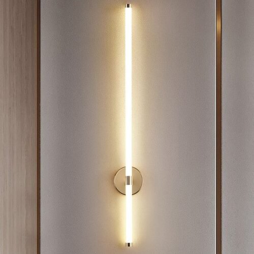 Arandela minimalista tubular acrílico