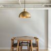 Pendente industrial cor ouro