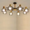 Vintage-Spider-Lustres-para-Sala-de-Estar-Loft-Lustre-Ilumina-o-Lustre-Ajust-vel-Fixture-Lights Plafon Vintage Spider aramado