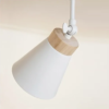 Foto de spot de trilho em cone e madeira led 9W, spot de madeira, catálogo Miresa, loja-de-luminárias-São-Paulo.