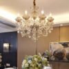 2 lustre de cristal classico marca miresa Lustre clássico de cristal