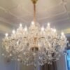 3 lustre de cristal classico marca miresa Lustre clássico de cristal