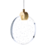 Ab1d7d219f0cd47bf908ac940163f78a4F Pendente Disco Cristal Com Bolhas