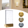 Ac25266f4c7ba458cb8c59ce598b682a8u-1 Arandela Led Bolhas Cristal Retangular