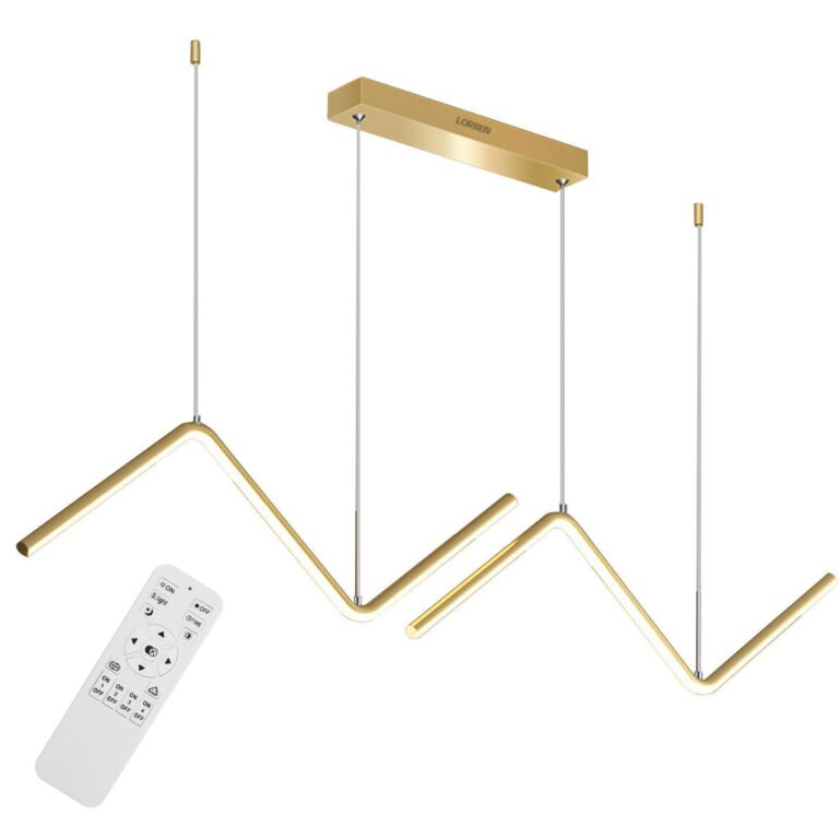 Lustre minimalista zig zag (Lustre minimalista Zig-Zag led Controle Remoto), disponível na Miresa, loja-de-luminárias-São-Paulo.