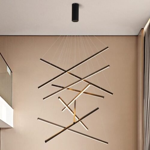 Lustre minimalista barra alumínio
