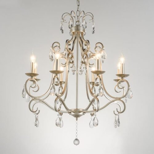 American-Country-Crystal-Chandelier-Sala-L-mpada-Sala-de-jantar-L-mpada-Villa-franc-s-Personalidade Lustre provençal americano country