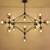 Creative-Personality-Iron-Magic-Beans-Retroindustrial-Style-Chandelier-Retro-Glass-Ball-Living-Room-Shop-Restaurant-Lighting Lustre contemporâneo molécula orben
