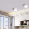 Diodo-emissor-de-luz-superf-cie-montado-downlight-guia-lateral-l-mpada-luz-para-teto-5w-2 Spot Redondo alumínio de led