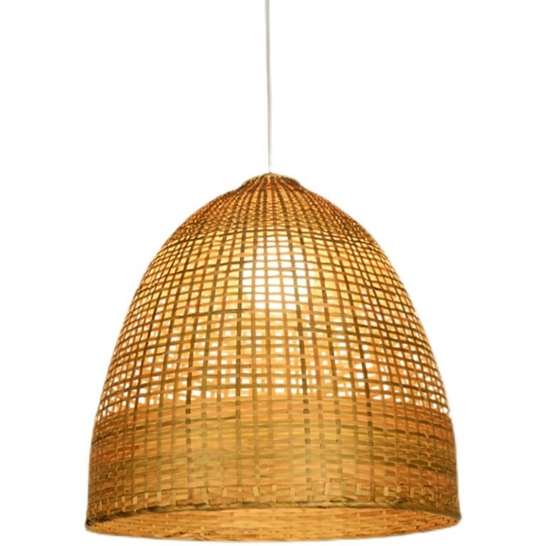 Foto de pendente rattan natural, pendente de rattan natural, catálogo Miresa, loja-de-luminárias-São-Paulo.