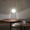 Abajur minimalista vidro bola