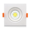 Kit-10-Spot-Led-7w-Quadrado-Branco-Quente-L-mpada-Forte-0870-Luuk-Young Kit 10Un Spot quadrado branco Led 7w