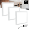 Kit-3-Luminaria-Plafon-18w-Led-Sobrepor-Quadrado-Luz-Branca-Fria Kit 3Un Painel sobrepor Plafon Quadrado Led 18w