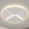 luminária sobrepor contemporâneo alumínio branco e luz led
