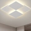 luminária sobrepor contemporâneo alumínio branco e luz led