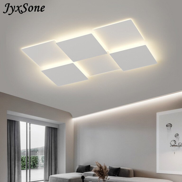 luminária sobrepor contemporâneo alumínio branco e luz led