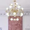 Lustre dourado molécula Sputinik