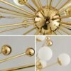 Lustre dourado molécula Sputinik