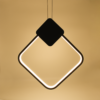 Lumin-ria-Led-Pendente-Moderno-Preto-Losango-8012 Pendente minimalista Losango vazado