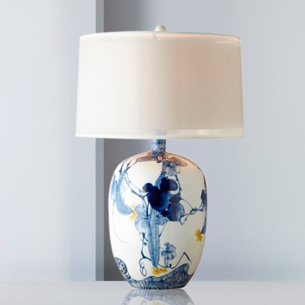 Lumin-ria-de-cabeceira-estilo-chin-s-candeeiro-de-mesa-pintado-m-o-em-porcelana-azul