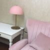 Abajur rosa design nórdico minimalista