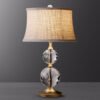 Lumin-ria-retr-moderna-com-esferas-redondas-de-cristal-lumin-ria-vertical-de-mesa-para-sala Abajur clássico cristal k9 cúpula tecido branco