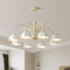 Lustre-Luzes-LED-Cer-mica-Moderna-Lustres-Ilumina-o-Living-Sala-de-Jantar-Lustre-Decora-o-1 Lustre provençal branca cerâmica
