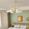 Lustre-Luzes-LED-Cer-mica-Moderna-Lustres-Ilumina-o-Living-Sala-de-Jantar-Lustre-Decora-o-2 Lustre provençal branca cerâmica