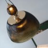 Lustre-n-rdico-de-vidro-retr-com-ilumina-o-candelabro-com-l-mpada-de-janela-e Pendente vidro retrô plissado