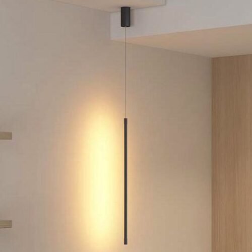 Pendente tubo longo minimalista