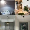 Modern-Hanging-Teto-Lustres-com-posi-o-ajust-vel-l-mpada-de-ilumina-o-lumin-ria-3 Pendente articulado ajustável meia esfera
