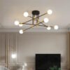 Modern-LED-teto-candelabro-pendurado-l-mpada-para-jantar-sala-de-estar-quarto-sal-o-decora-2 luminária sobrepor contemporâneo minimalista led
