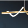 Modern-Long-Rotate-LED-Pendant-Lamp-com-controle-remoto-Gold-Lumin-ria-Sala-de-jantar-cozinha-3 Pendente retangular minimalista espiral