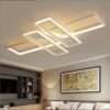 Moderno-led-com-controle-remoto-l-mpada-do-teto-quadrado-criativo-ilumina-o-interior-sala-de-1 luminária sobrepor retangular minimalista vazado de led