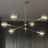 Foto de lustre Sputnik Lâmpada aparente, lustre sputnik lâmpada, catálogo Miresa, loja-de-luminárias-São-Paulo.